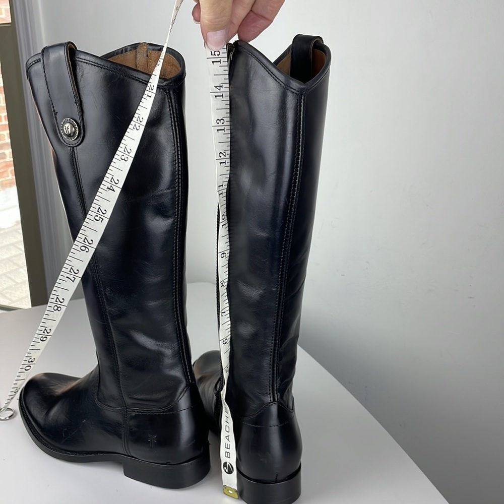FRYE MELISSA BUTTON INSIDE ZIP Genuine Leather Side Zip Boots NWOT Sz 6 - Picture 16 of 17